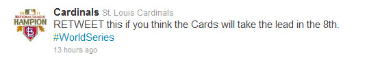 Cardinals Tweet