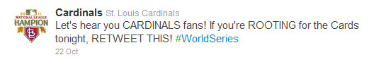 Cardinals Tweet