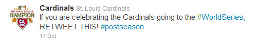 Cardinals Tweet