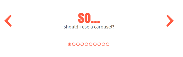 Should I use a Feature Carousel?