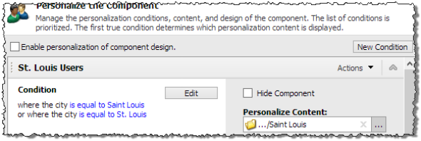 Sitecore DMS Personalization